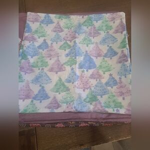 Pastel Christmas tree pillow cover 18"x18"